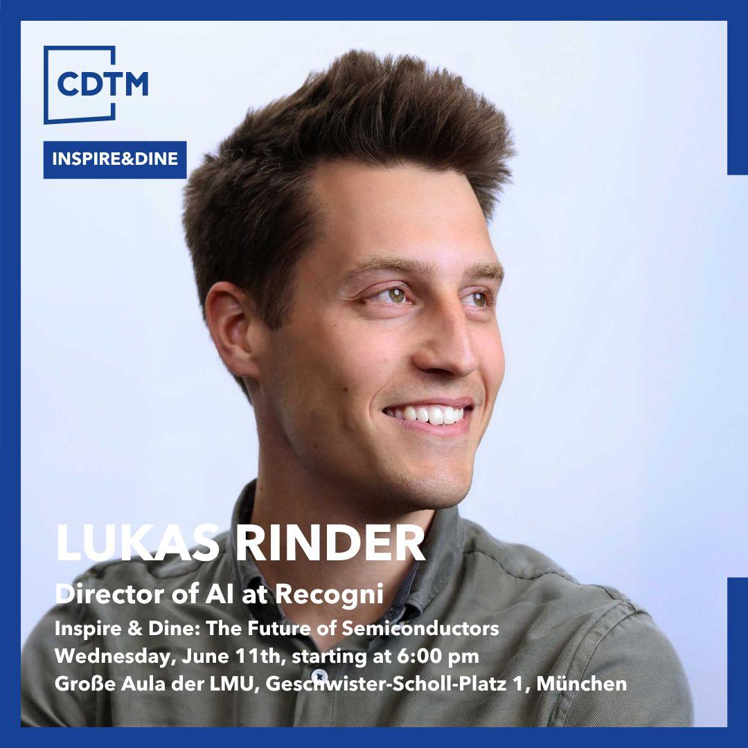 Inspire & Dine is thrilled to welcome today Lukas Rinder to the stage to…