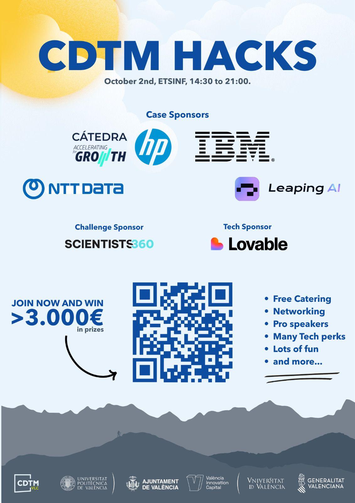 The countdown is on! CDTM Valencia Hacks blasts off in less than a week