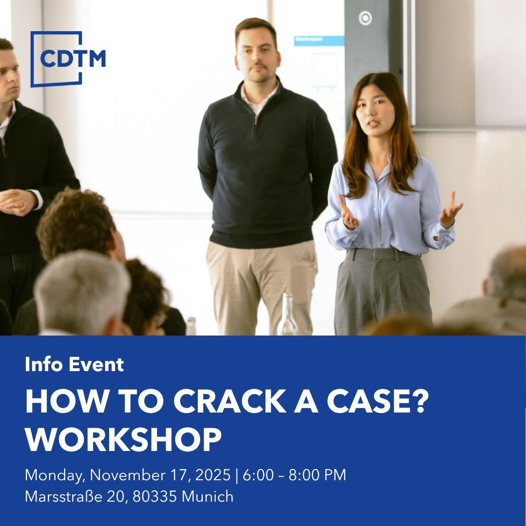 Ever wondered how to crack a case like a CDTM student
