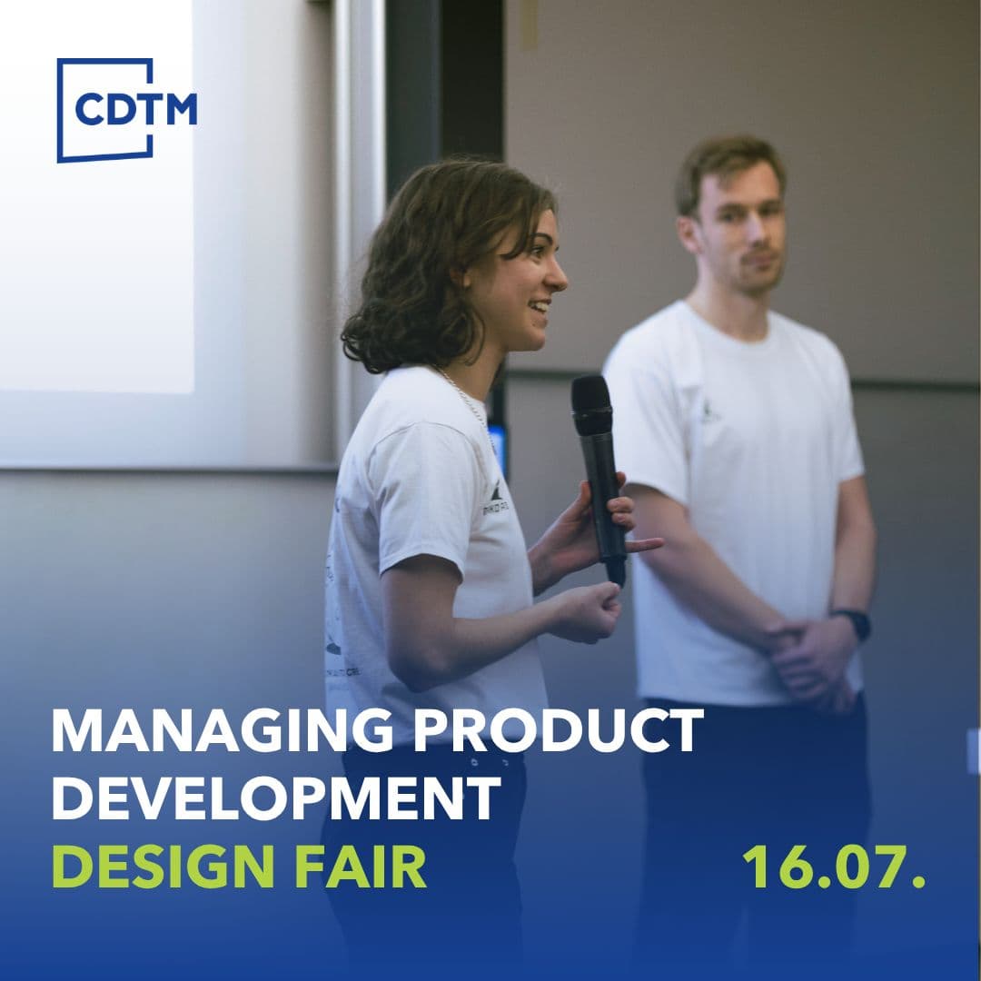 Save the Date: CDTM Product Design Fair