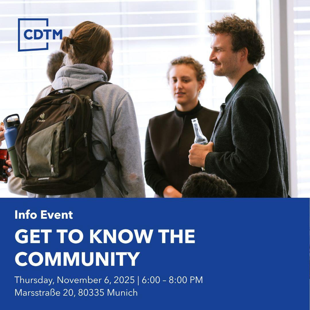 Ever wondered what it really feels like to be part of the CDTM community?